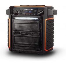 ION Audio Raptor | Ultra-Portable 100-Watt Wireless Water-Resistant Speaker with 75-Hour Rechargeable Battery, Bluetooth Streaming, AM/FM Radio and Multi-Color Light Bar