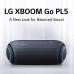 LG XBOOM Go Speaker PL5 Portable Wireless Bluetooth, Dual Action Bass, Sound by Meridian, Water-Resistant, Sound Boost EQ, 18 Hour Battery Life, LED Lighting - Black