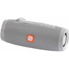 Bluetooth Speaker Portable with Color Lights, Wireless Ipx5 Waterproof Speakers from SilverOnyx, Loud Clear Hd Stereo Sound, Rich Bass Subwoofer, Built-in Mic, for Shower, Home, Travel, Pool - Grey